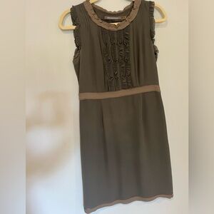 Boden chiffon grey dress